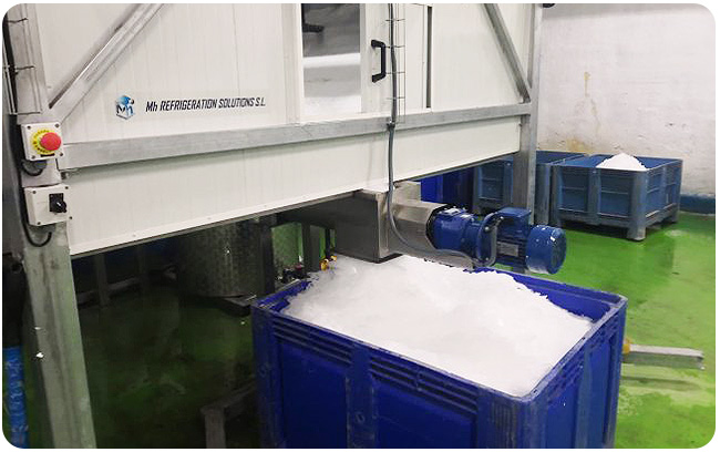 Fábricas de producción de hielo en escamas
