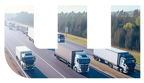 Imágenes de camiones en Autovía